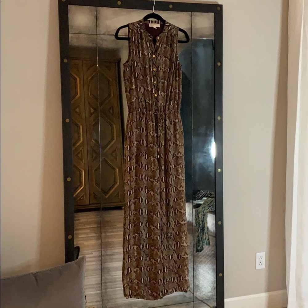 Michael Kors Snakeskin Print Sleeveless Jumper
